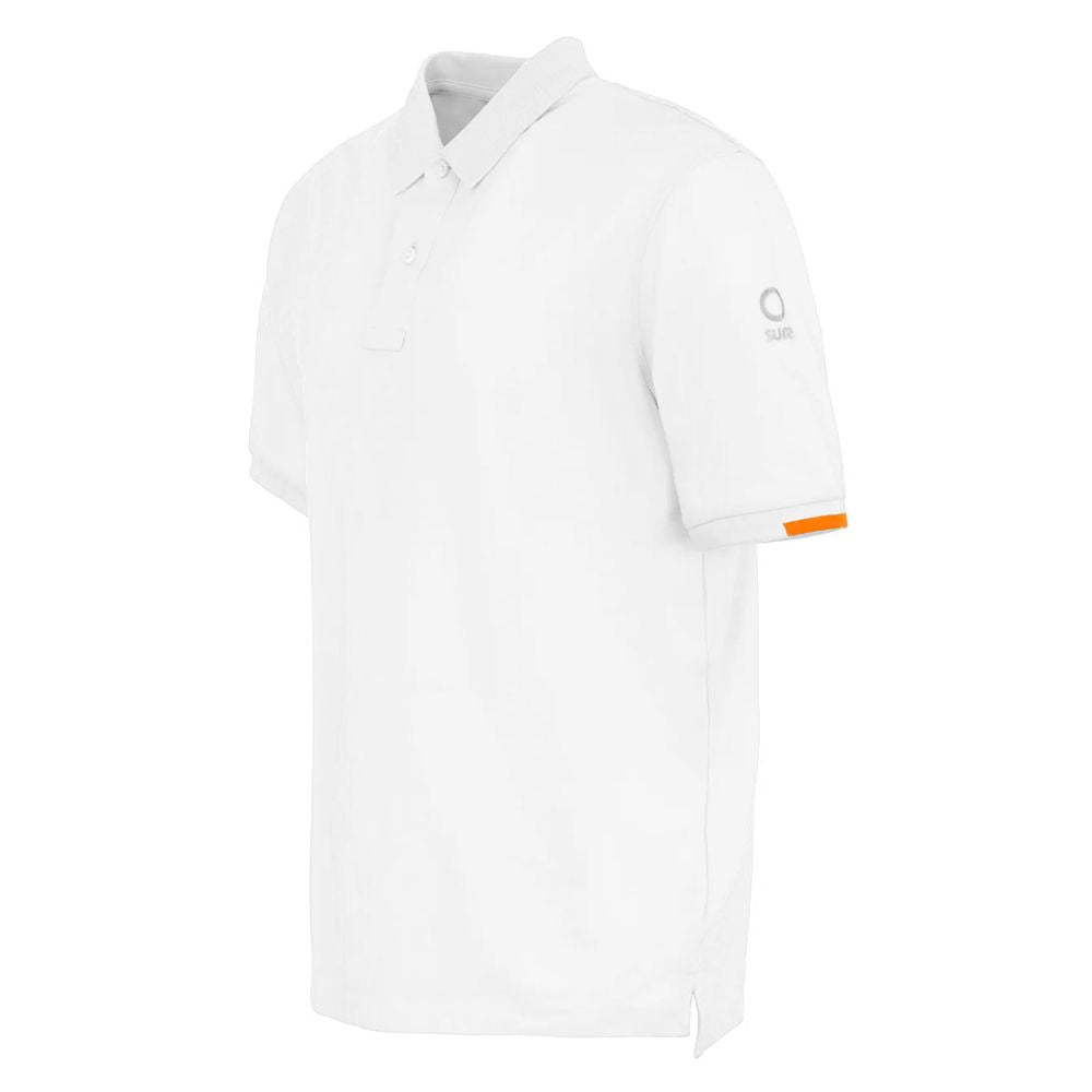Suns White Cotton Polo Shirt Mens T-Shirt
