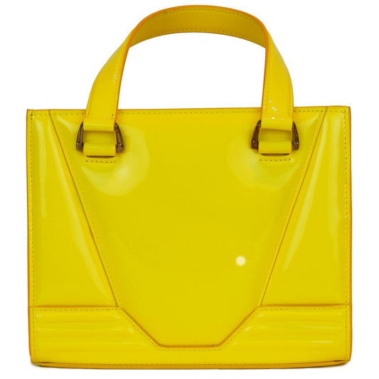 Ferrari Yellow Leather Women Handbag