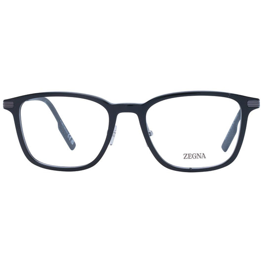 Ermenegildo Zegna Black Plastic & Titanium Glasses (Frames)