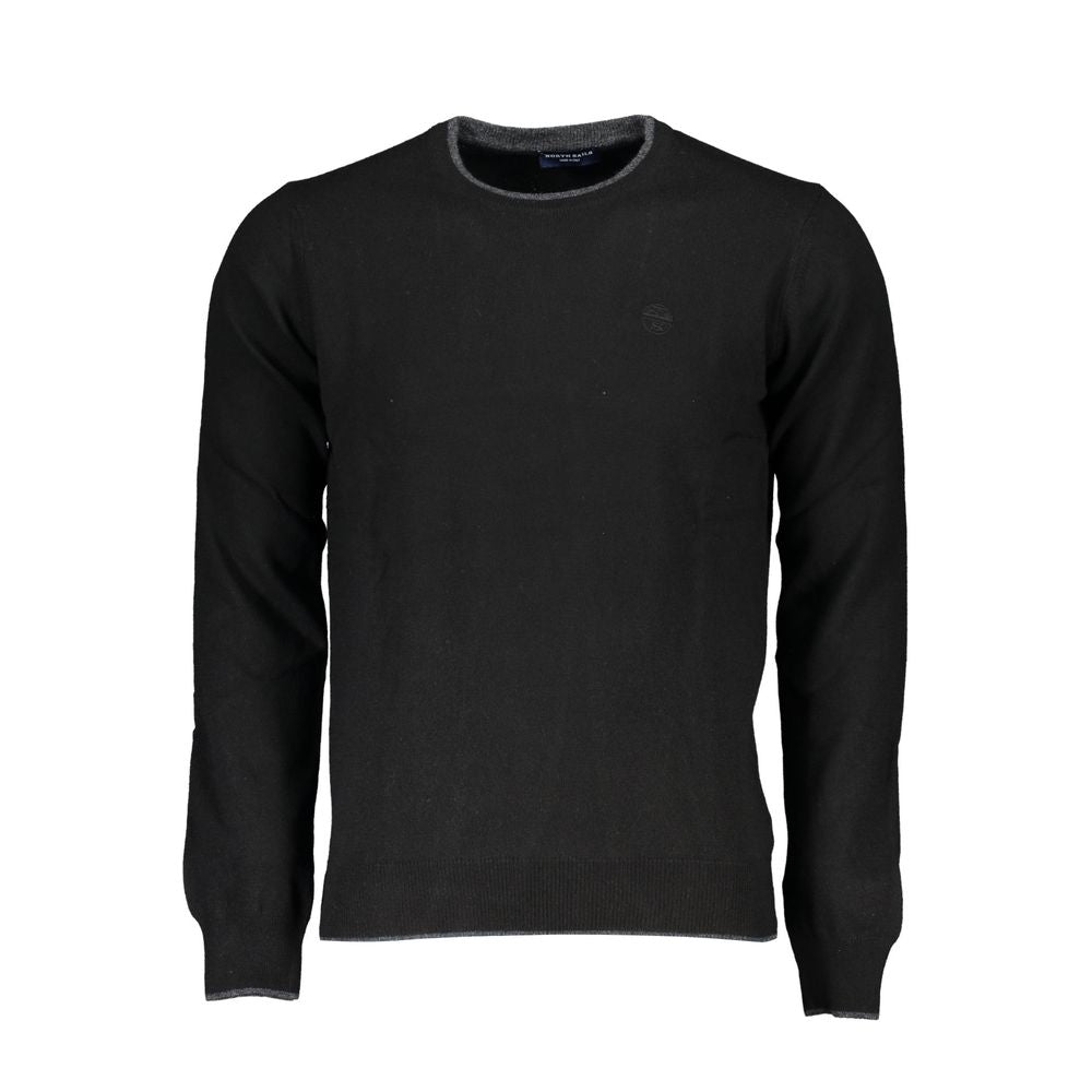 North Sails Black Polyamide Men Sweater Mens Sweater