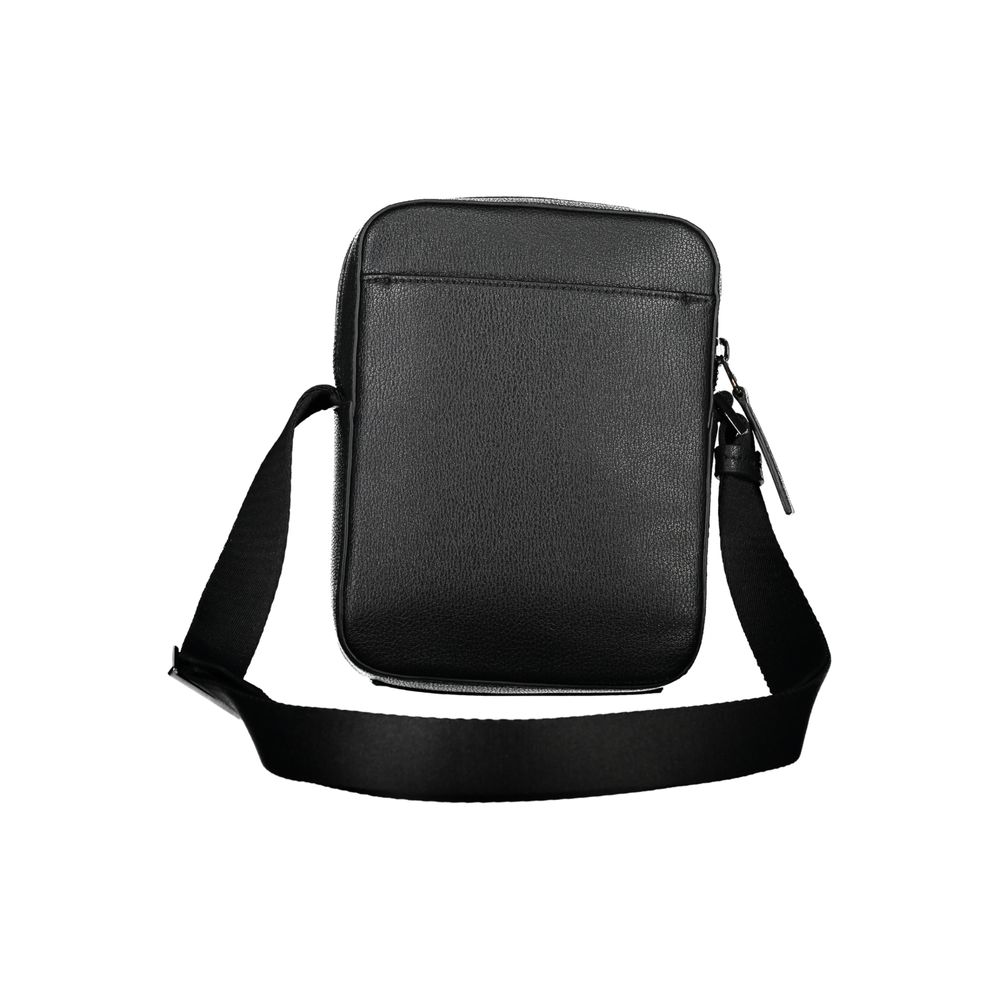 Calvin Klein Sleek Black Shoulder Bag with Logo Detail Mens Shoulder Bag
