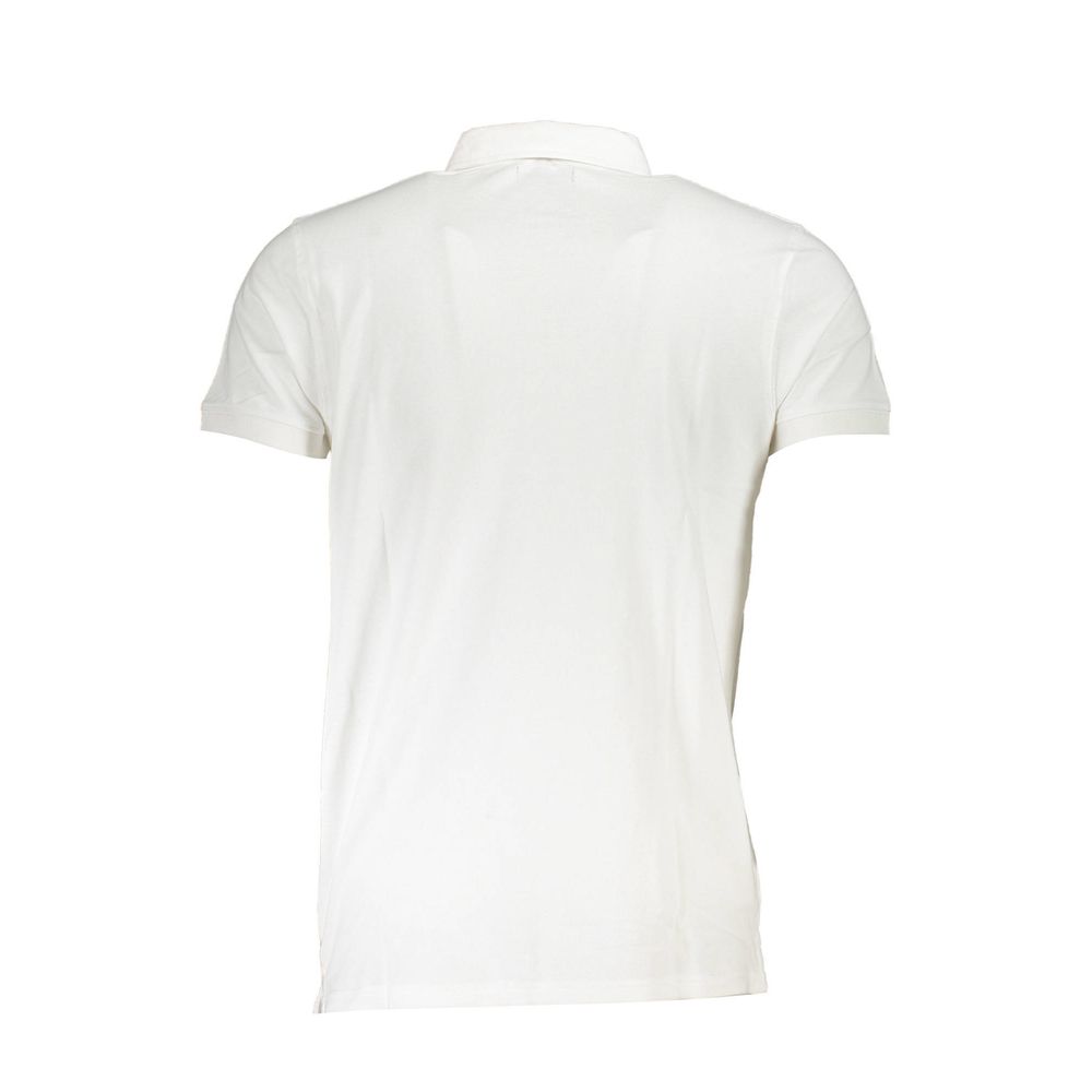 Cavalli Class White Cotton Polo Shirt Mens T-Shirt