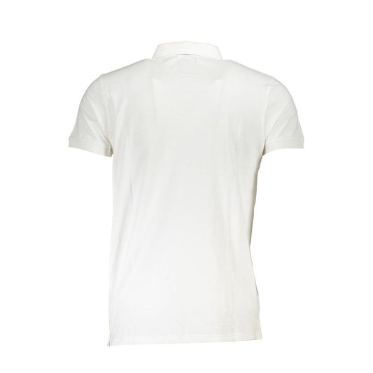 Cavalli Class White Cotton Polo Shirt Mens T-Shirt