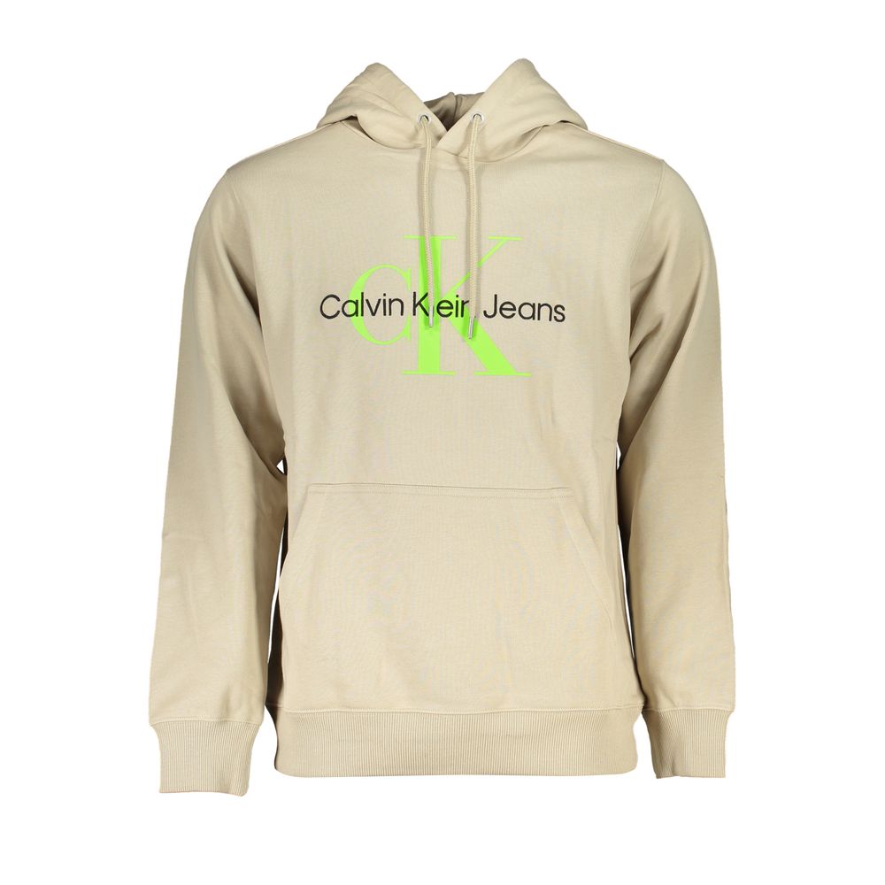 Calvin Klein Beige Cotton Men Sweater Mens Sweater