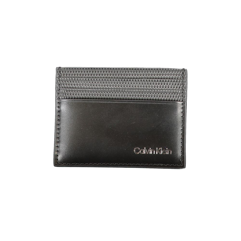 Calvin Klein Black Leather Wallet Mens Wallet