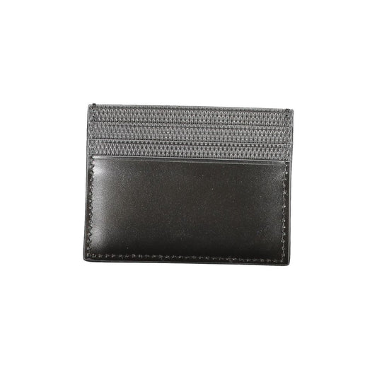 Calvin Klein Black Leather Men Card Holder Mens Wallet