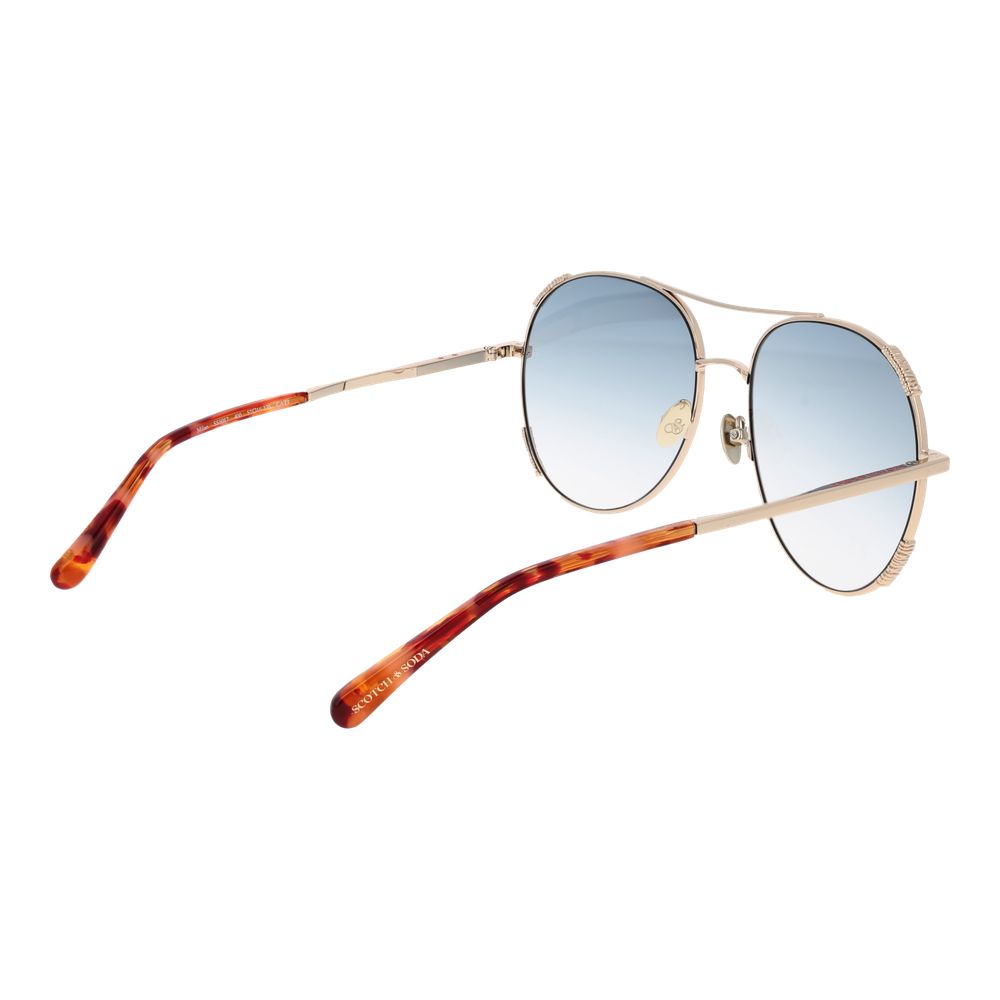 Scotch & Soda Gold Women Sunglasses
