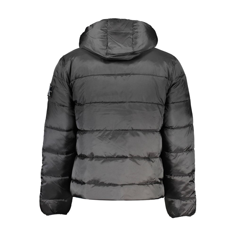 Calvin Klein Black Polyester Men Jacket Mens Jacket