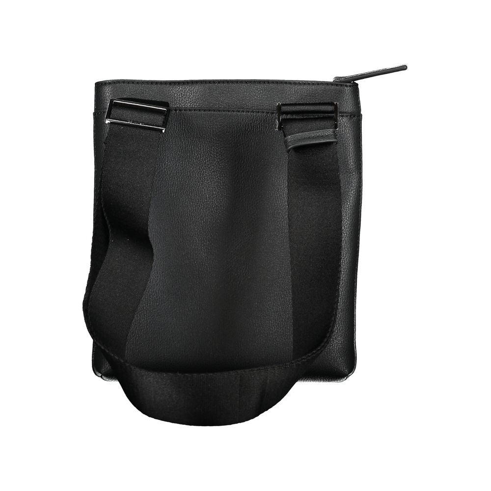 Calvin Klein Elegant Black Shoulder Bag with Contrasting Details Mens Shoulder Bag