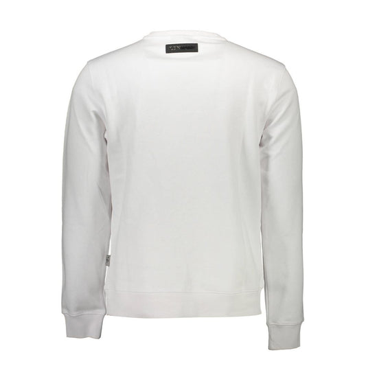 Plein Sport White Cotton Men Sweater Mens Sweater
