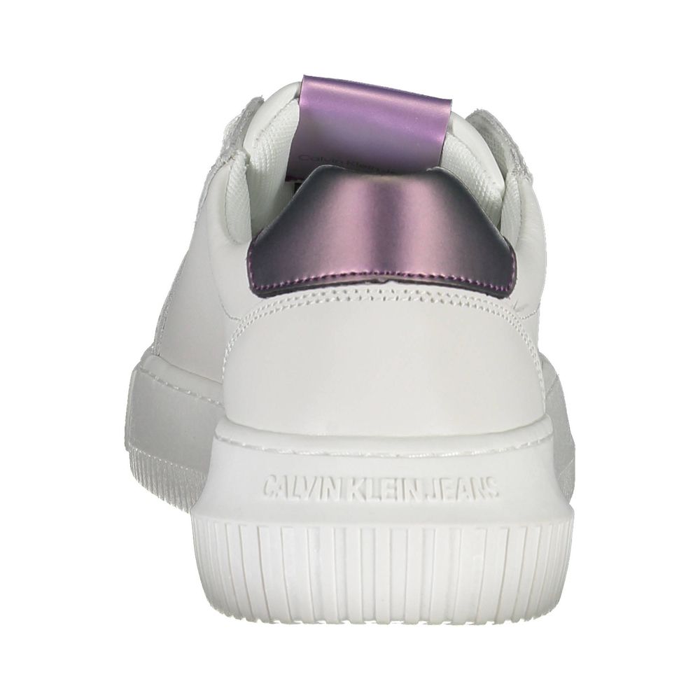 Calvin Klein White Polyester Sneaker