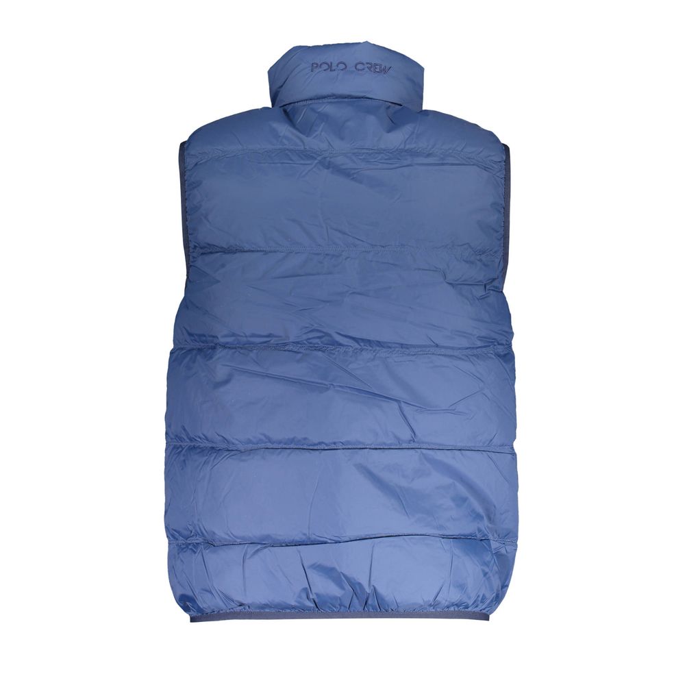 La Martina Blue Polyamide Men Jacket Mens Jacket