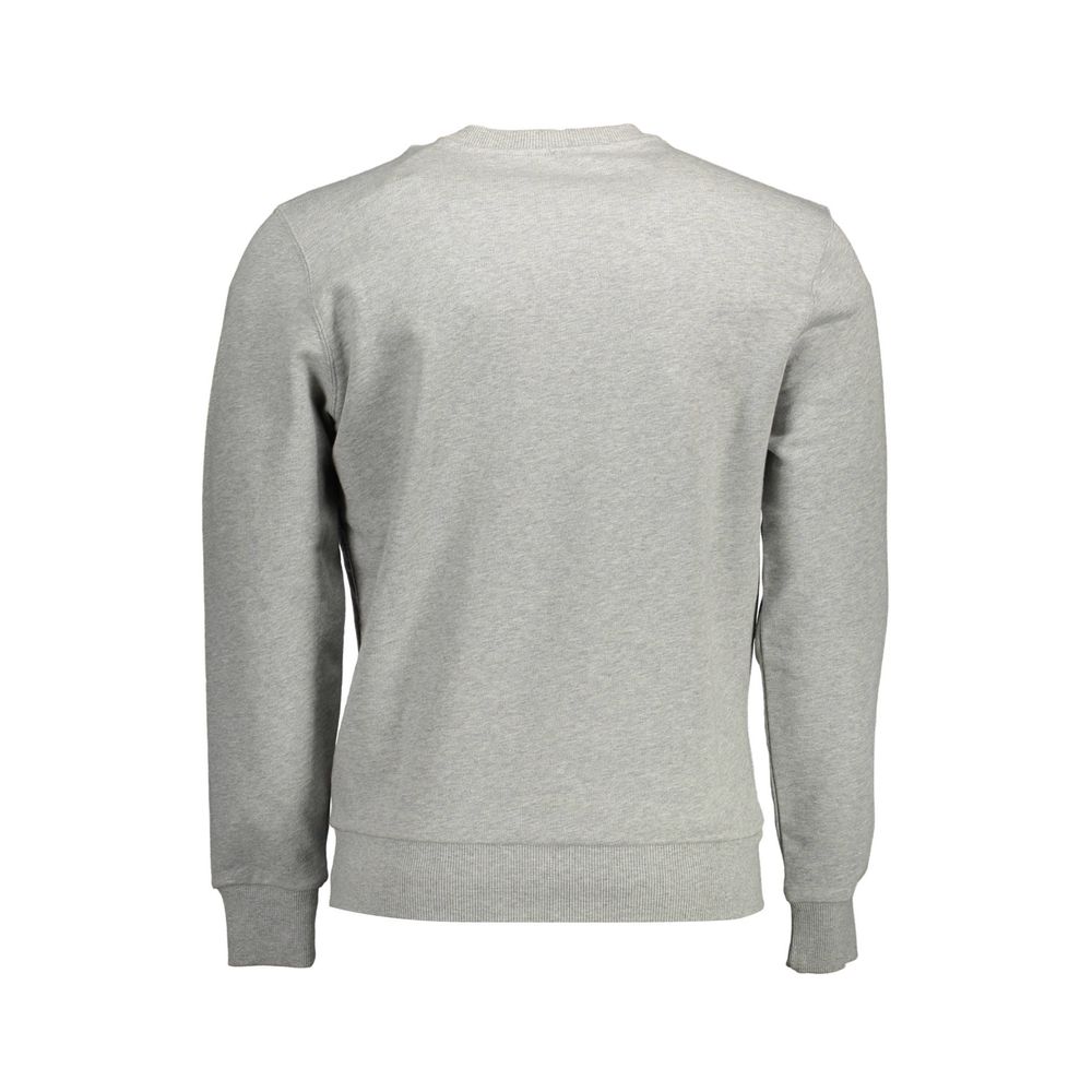 North Sails Gray Cotton Men Sweater Mens Sweater