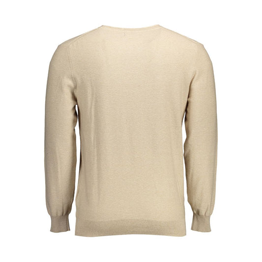 Gant Beige Cotton Men Sweater Mens Sweater
