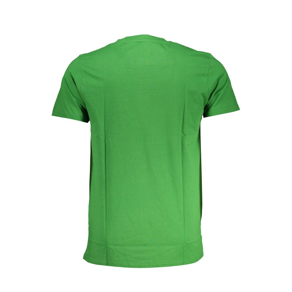 Cavalli Class Green Cotton T-Shirt Mens T-Shirt
