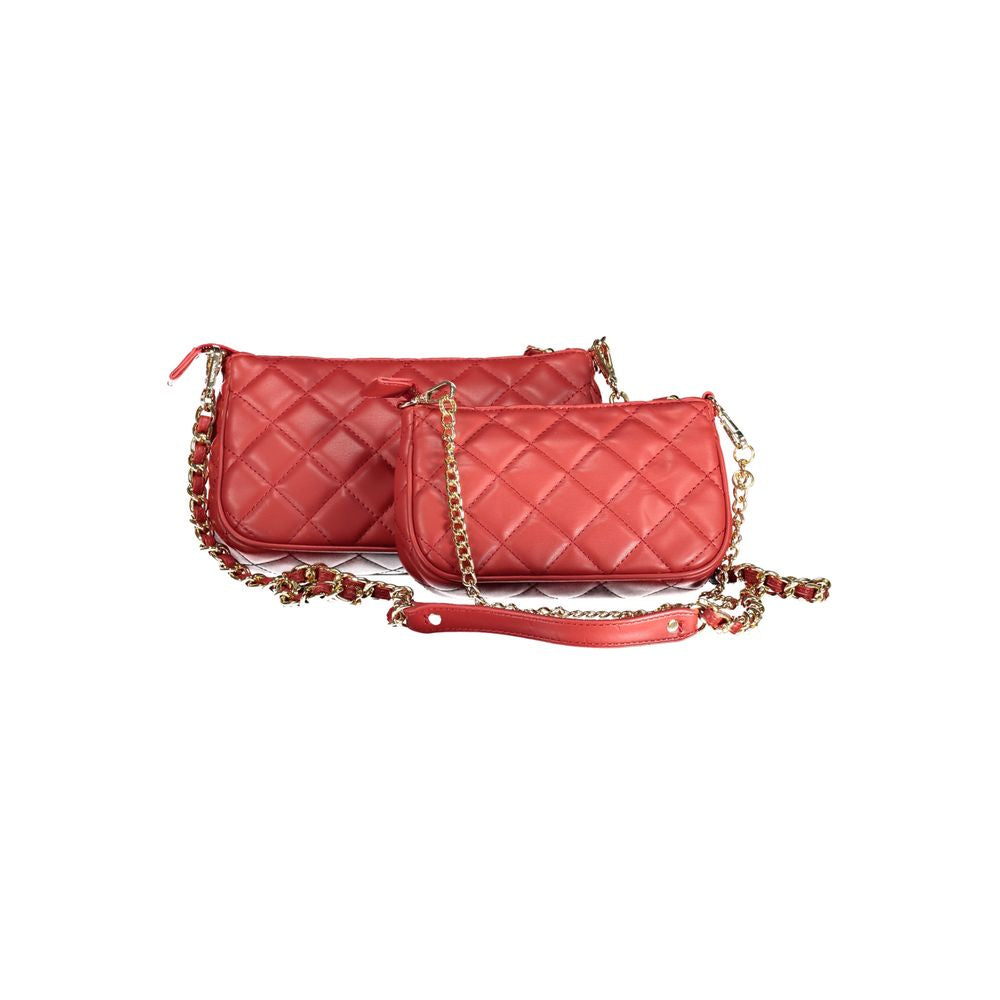 Mario Valentino Red Polyethylene Handbag