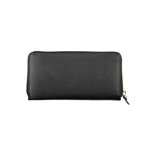 Mario Valentino Black Polyethylene Wallet Womens Wallet