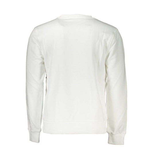 Cavalli Class White Cotton Men Sweater Mens Sweater