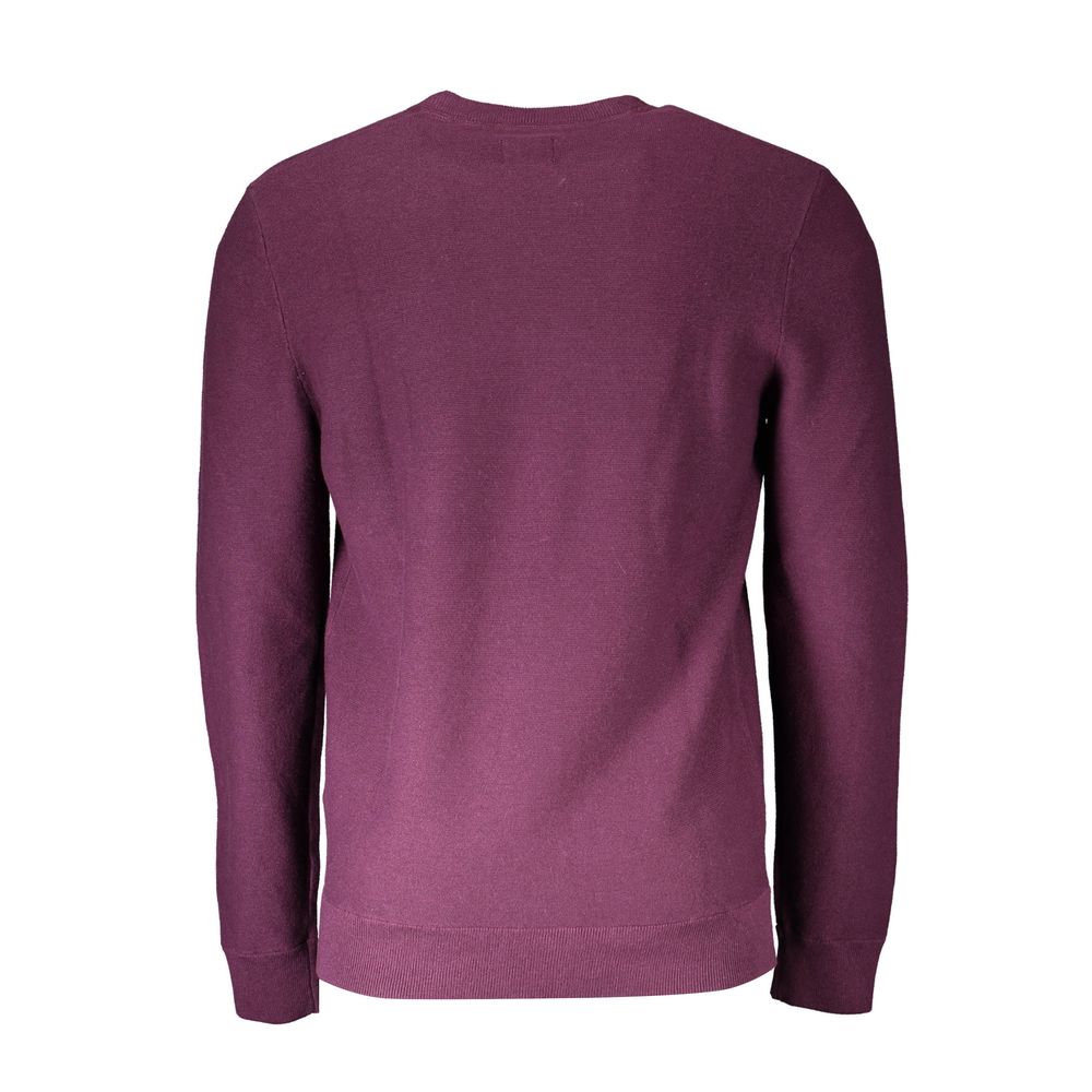Dockers Purple Cotton Sweater Mens Sweater