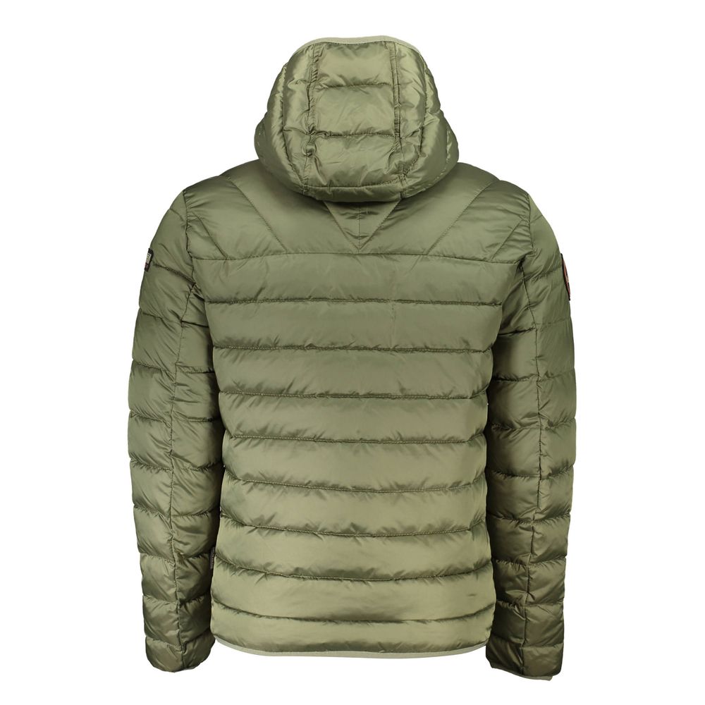 Napapijri Green Polyamide Men Jacket Mens Jacket