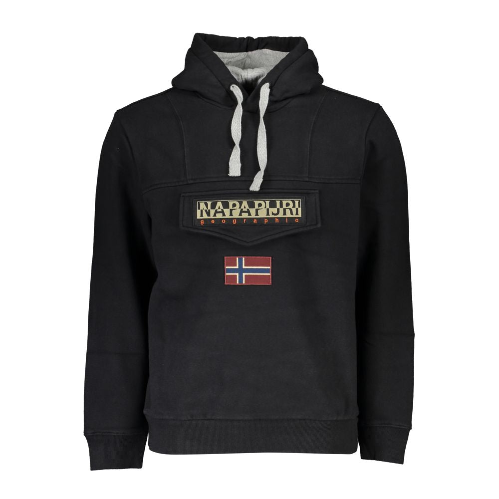 Napapijri Black Cotton Men Sweater Mens Sweater