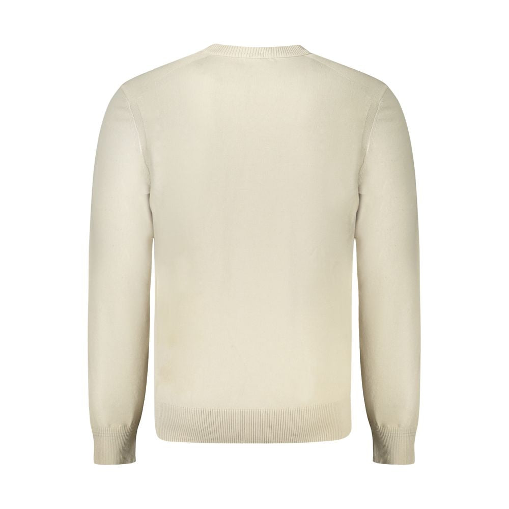 Hugo Boss Beige Cotton Men Sweater Mens Sweater