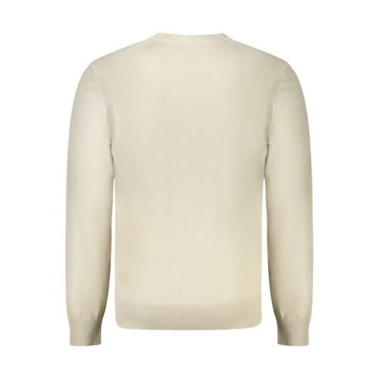 Hugo Boss Beige Cotton Men Sweater Mens Sweater