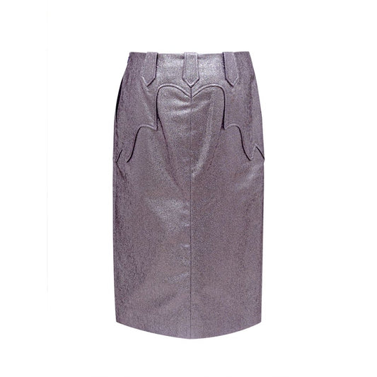 Tom Ford Purple Polyamide Midi Skirt