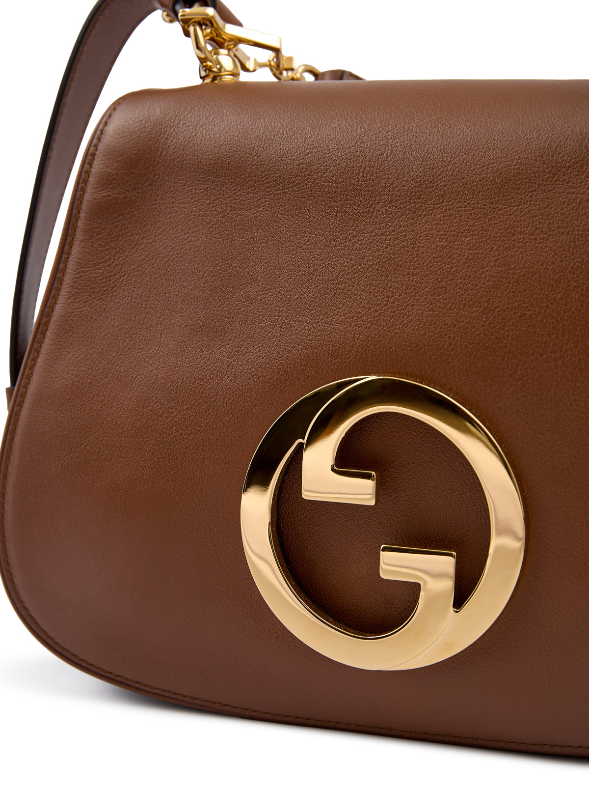 Gucci Roxy Brown Calfskin Shoulder Flap Bag