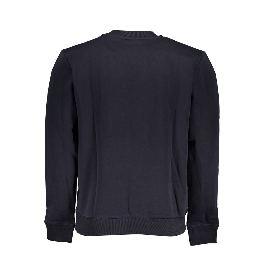Napapijri Blue Cotton Men Sweater Mens Sweater
