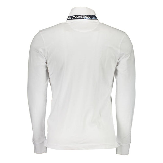 La Martina White Cotton Polo Shirt