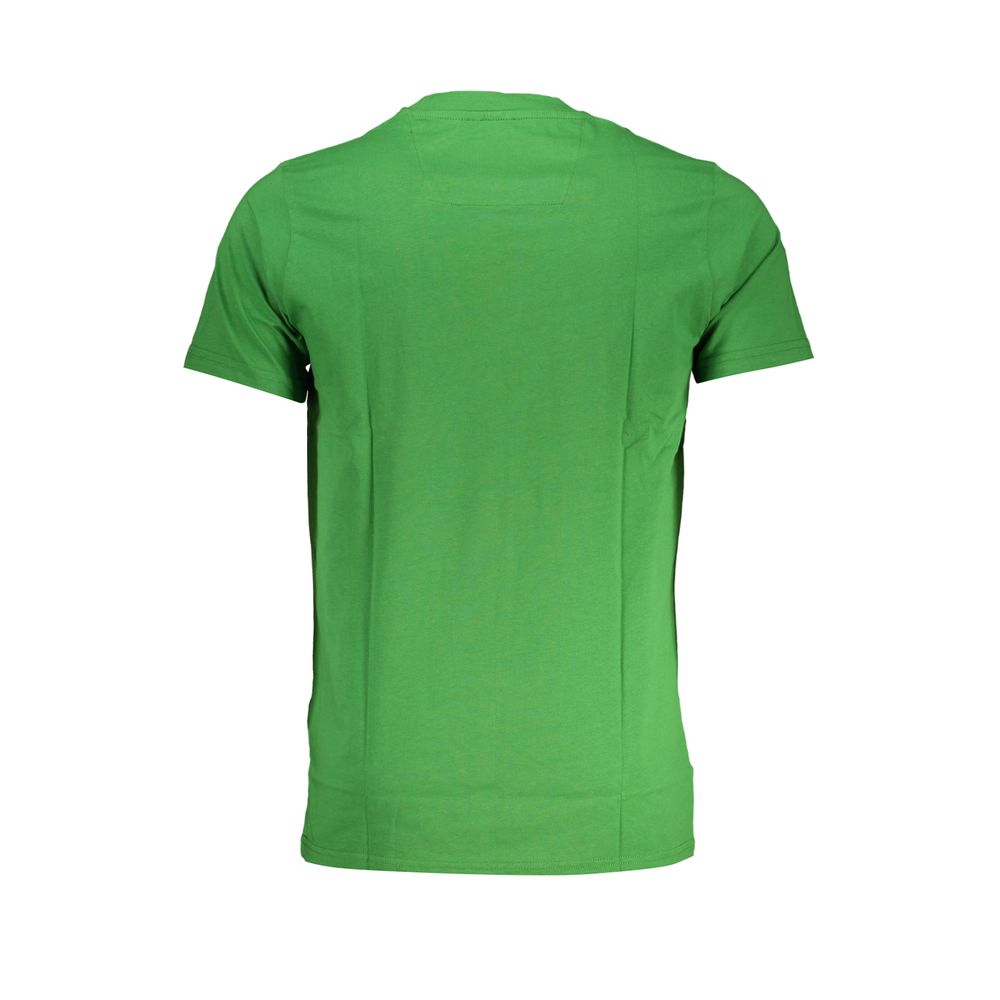 Cavalli Class Green Cotton T-Shirt Mens T-Shirt