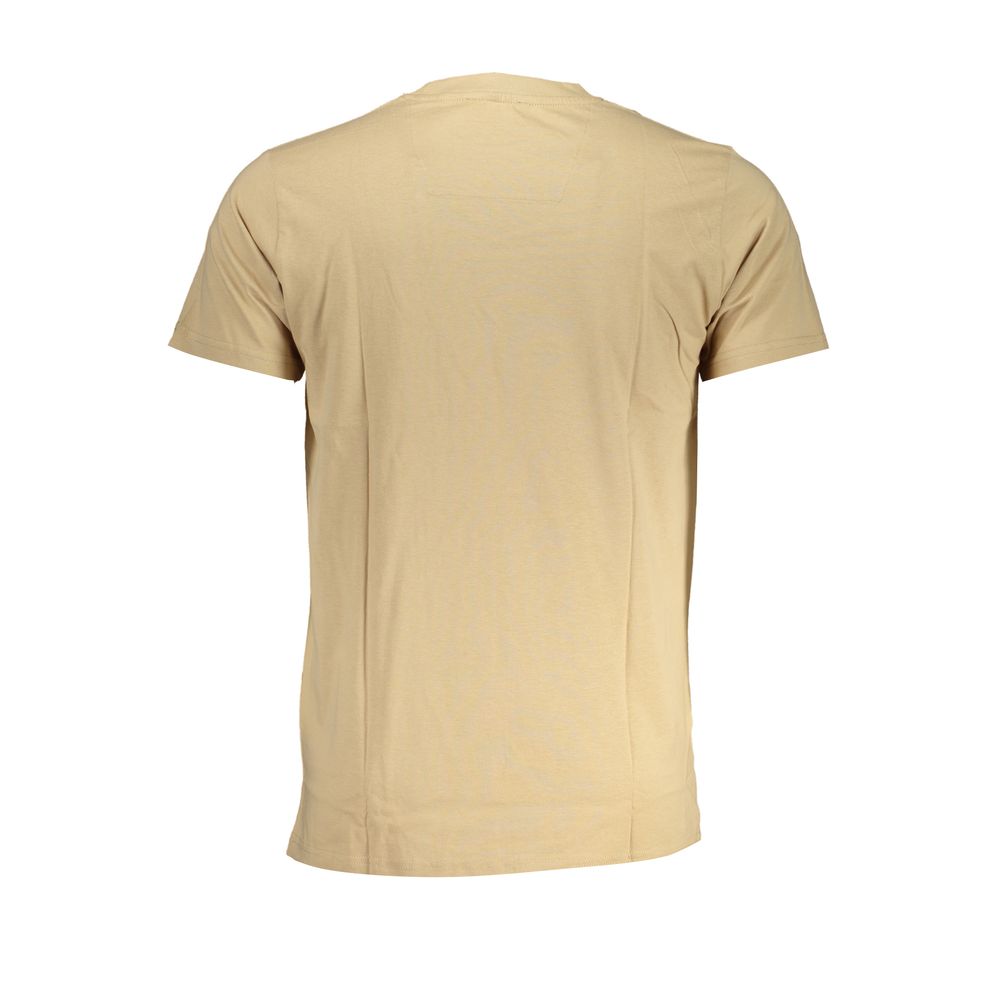 Cavalli Class Beige Cotton T-Shirt Mens T-Shirt