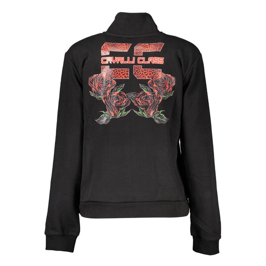 Cavalli Class Black Cotton Sweatshirt