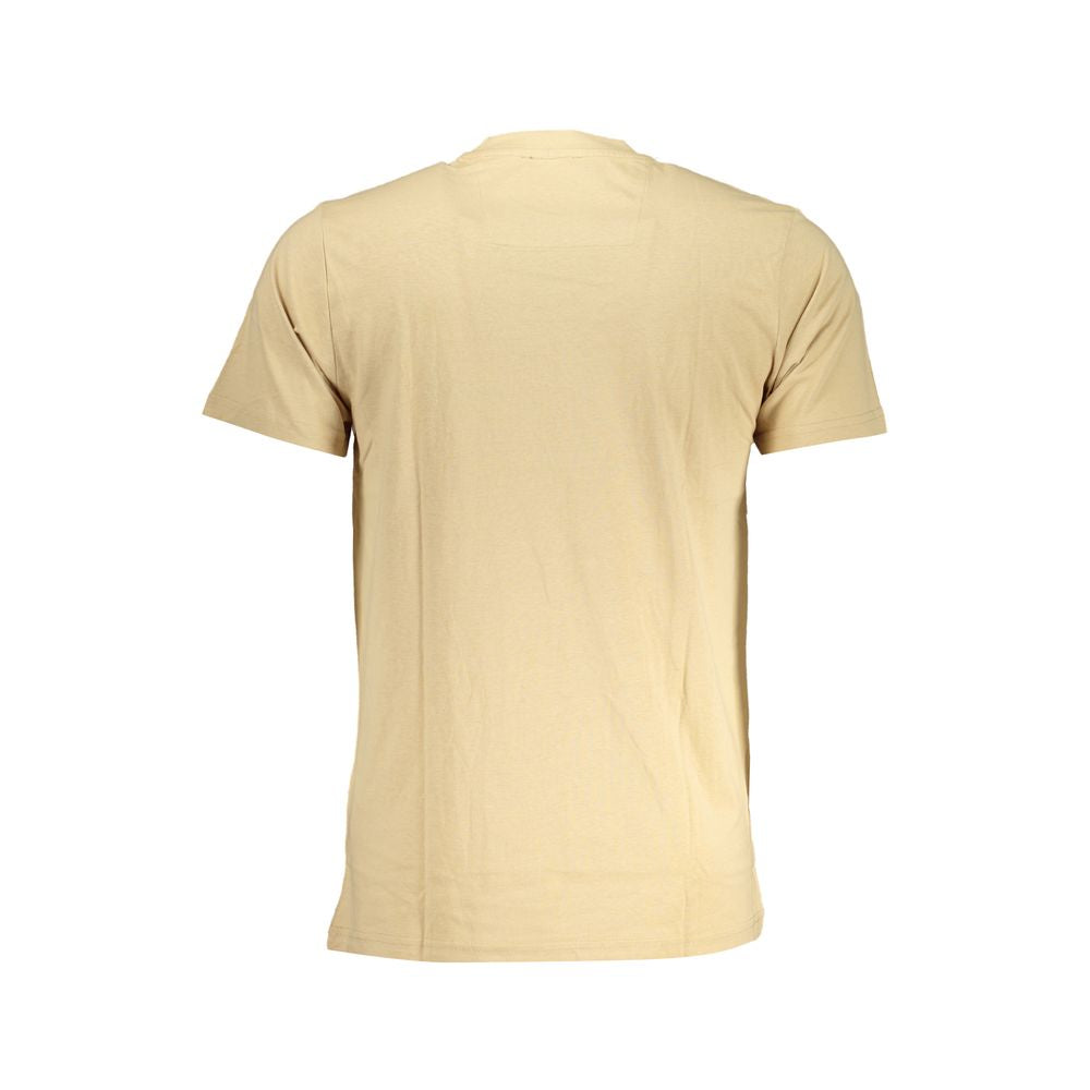 Cavalli Class Beige Cotton T-Shirt Mens T-Shirt