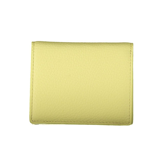Coccinelle Yellow Leather Wallet Womens Wallet