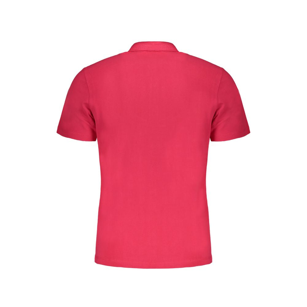 Napapijri Pink Cotton Polo Shirt Mens T-Shirt