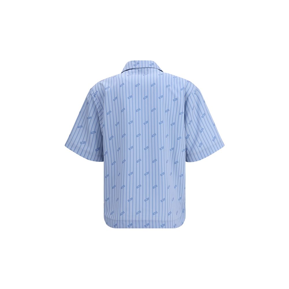 GCDS Pinstripe Bowling Shirt