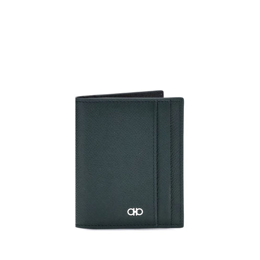 Ferragamo Black Lamb Ovis Aries Aries Wallet