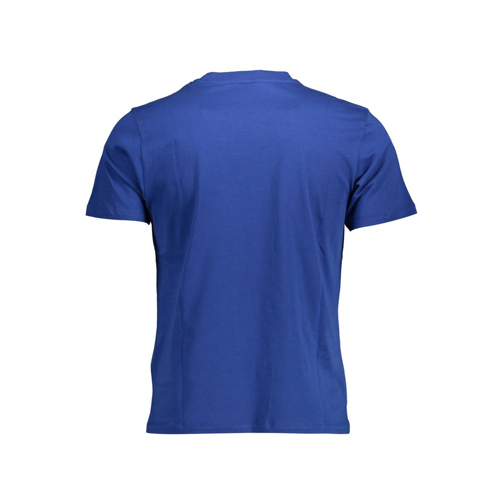 North Sails Blue Cotton Men T-Shirt Mens T-Shirt
