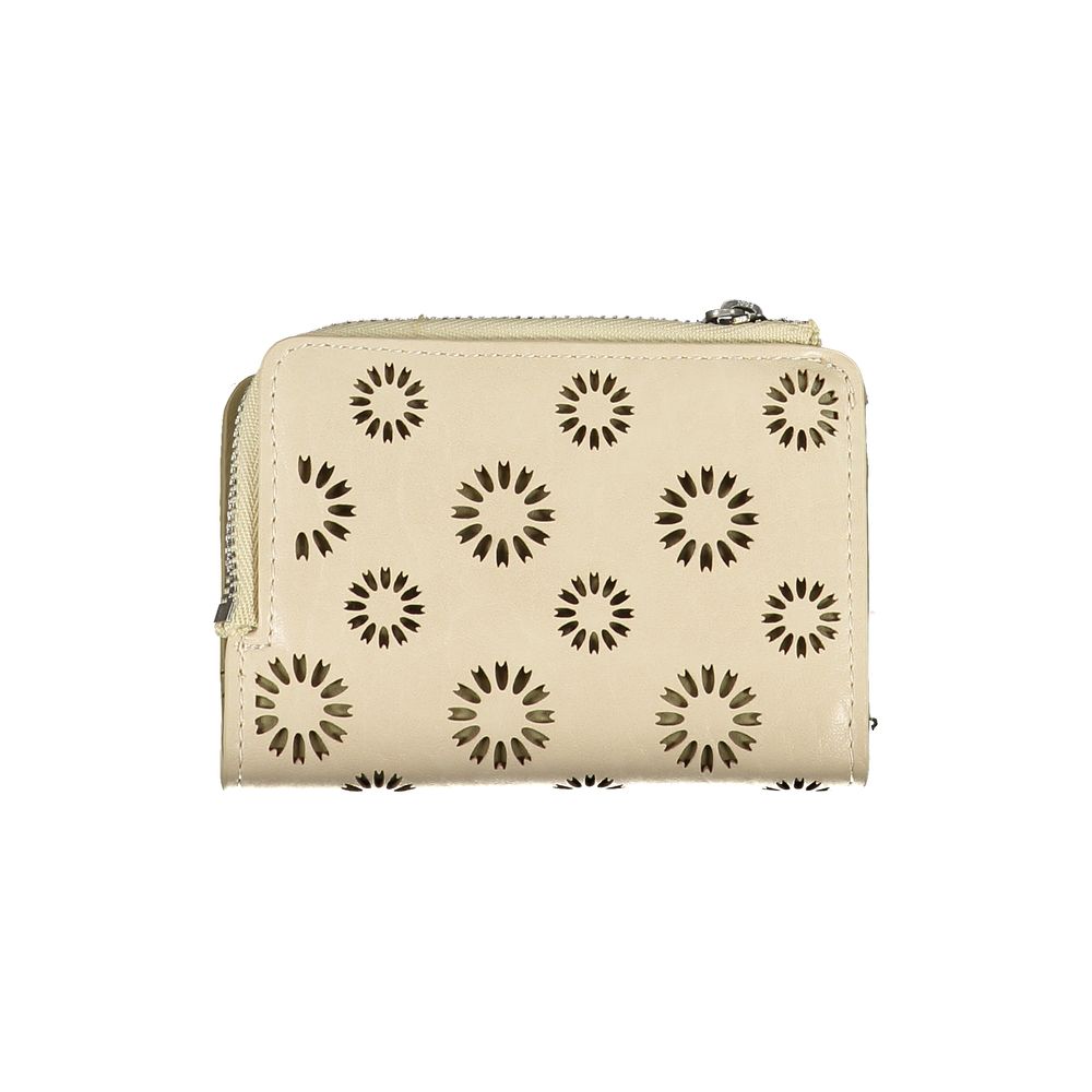 Desigual Beige Polyethylene Wallet Womens Wallet
