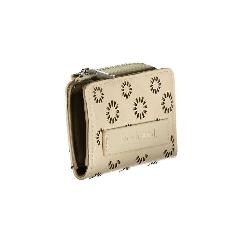 Desigual Beige Polyethylene Wallet Womens Wallet