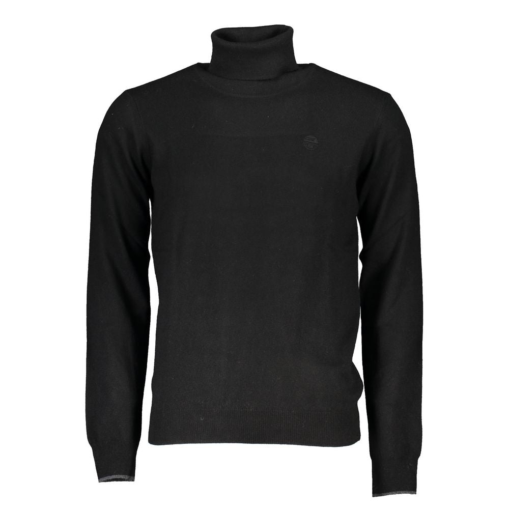 North Sails Black Polyamide Men Sweater Mens Sweater