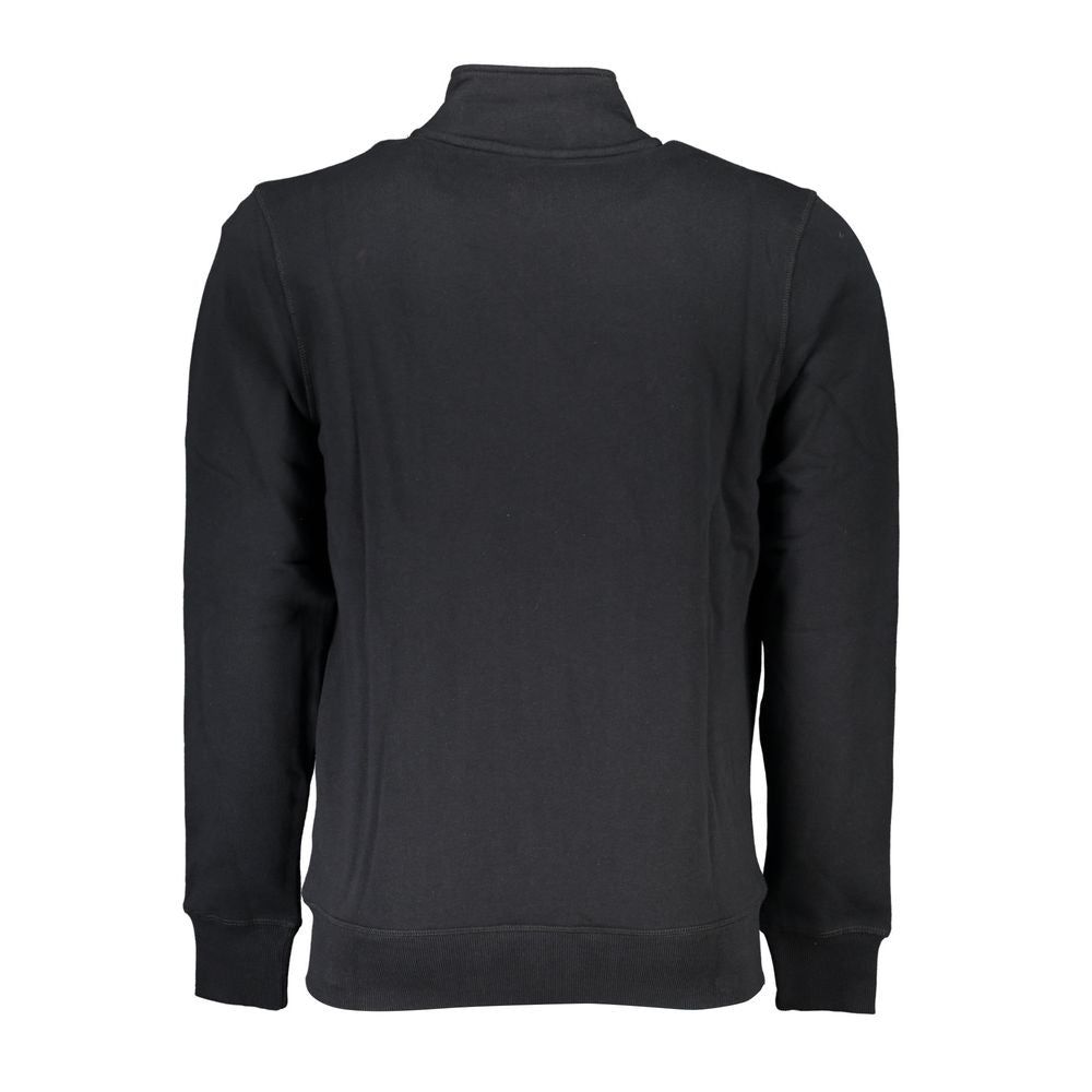 North Sails Black Cotton Men Sweater Mens Sweater
