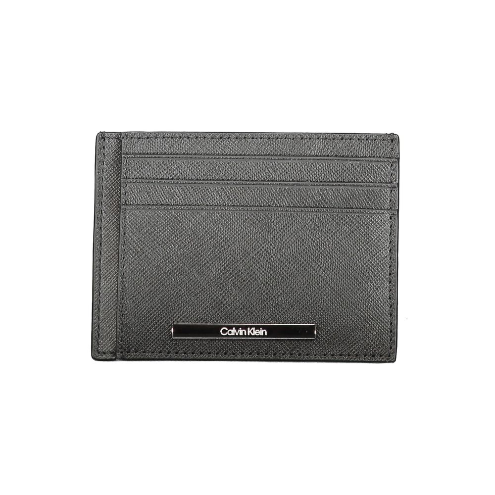 Calvin Klein Black Leather Wallet Mens Wallet