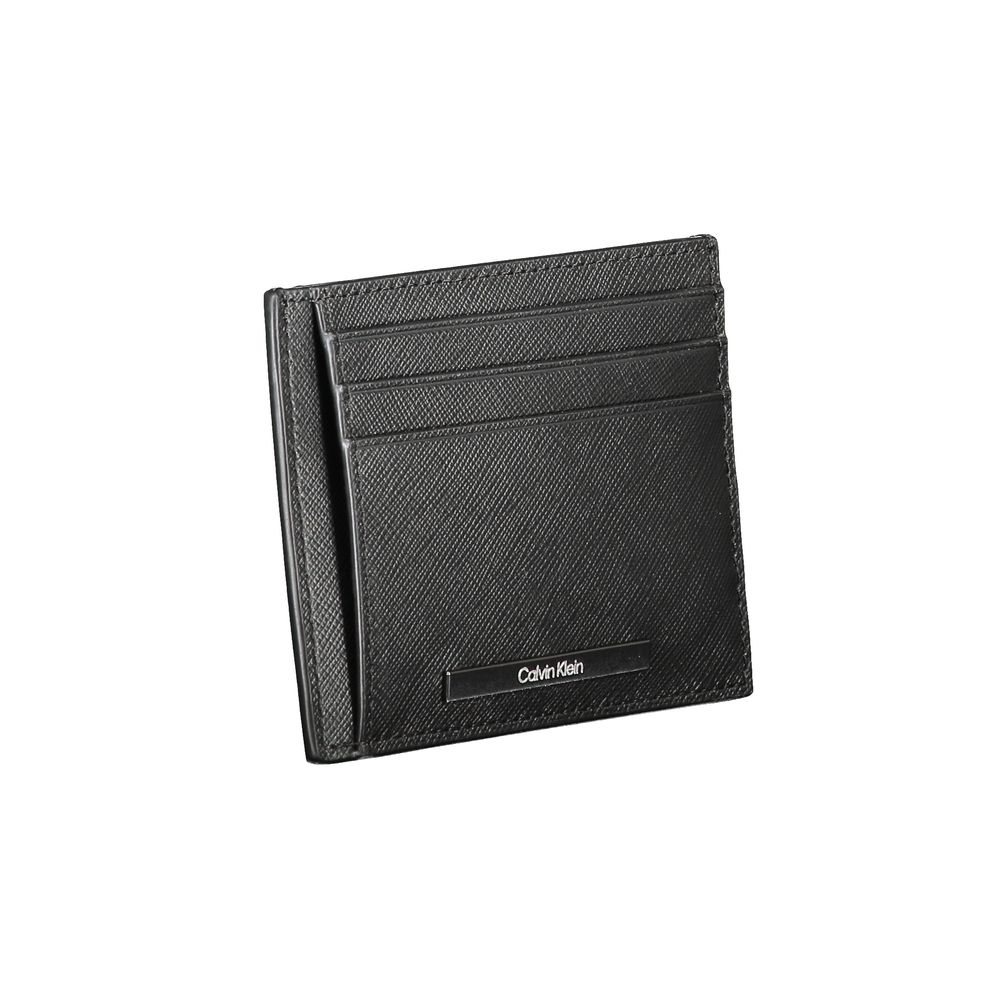 Calvin Klein Black Leather Mens Wallet Holder Mens Wallet