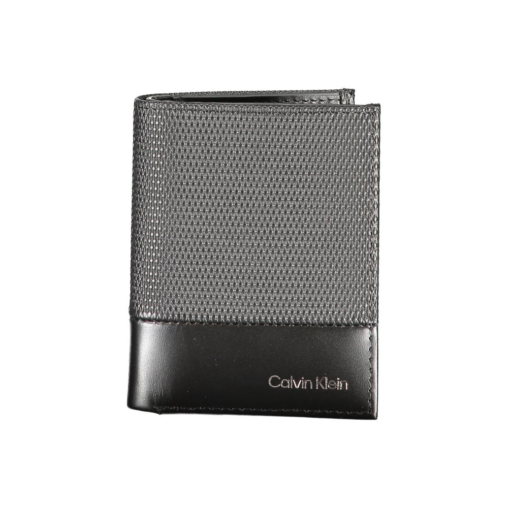 Calvin Klein Black Leather Wallet Mens Wallet