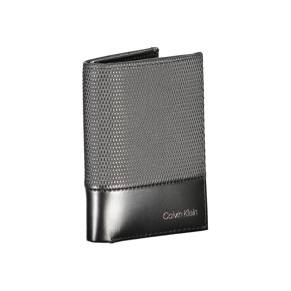 Calvin Klein Black Leather Wallet Mens Wallet