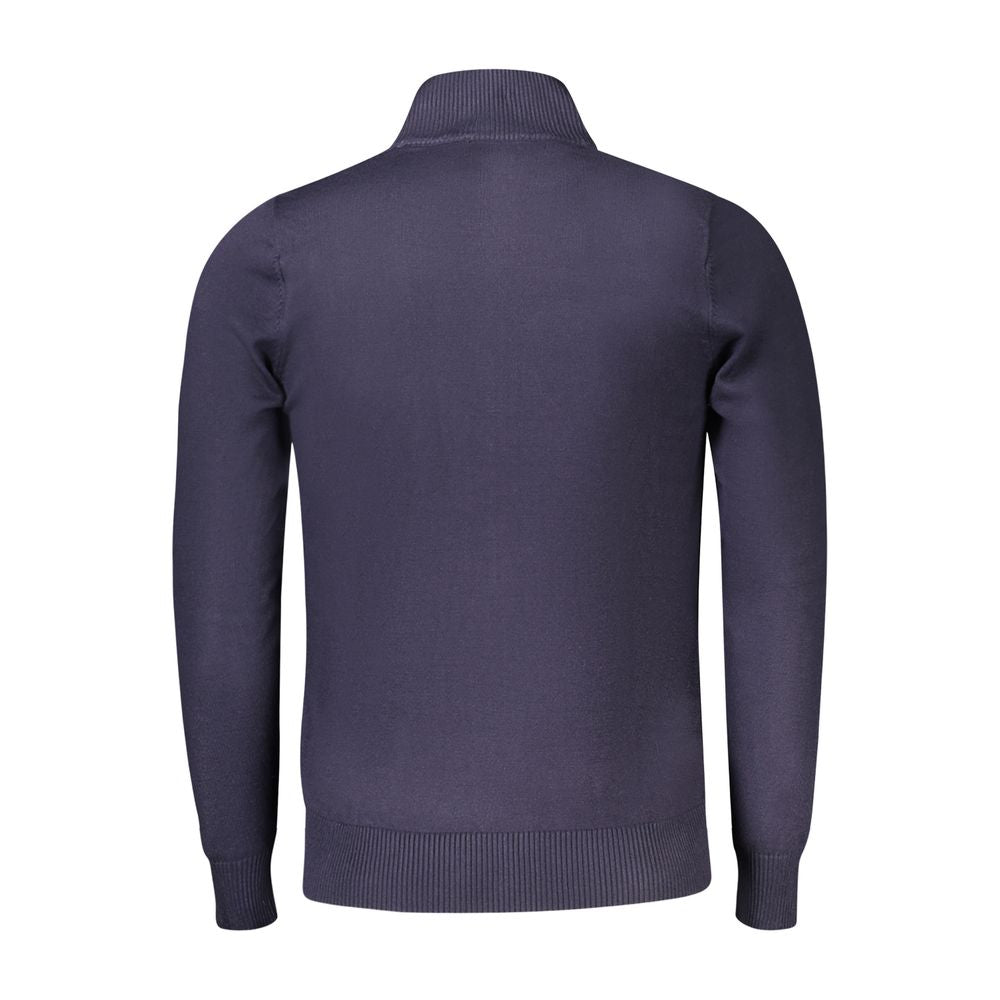 Coveri Moving Blue Viscose Men Sweater Mens Cardigan Mens Sweater