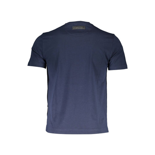 Plein Sport Blue Cotton Men T-Shirt Mens T-Shirt